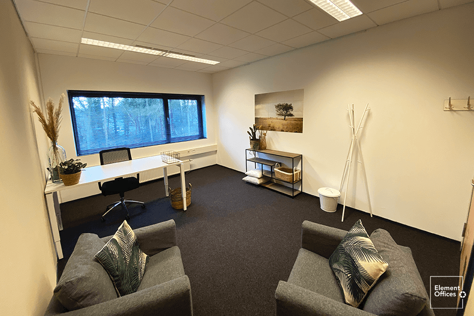 Element Offices Emmen Kantoorruimte te huur, vergaderruimte, flexibele kantoorruimte, werkplek kantoor